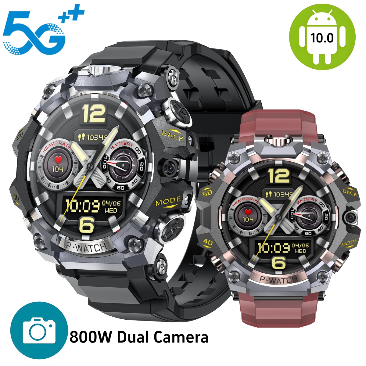 Smartwatch Id - Reloj Inteligente Q668 Android 10.0, Pantalla