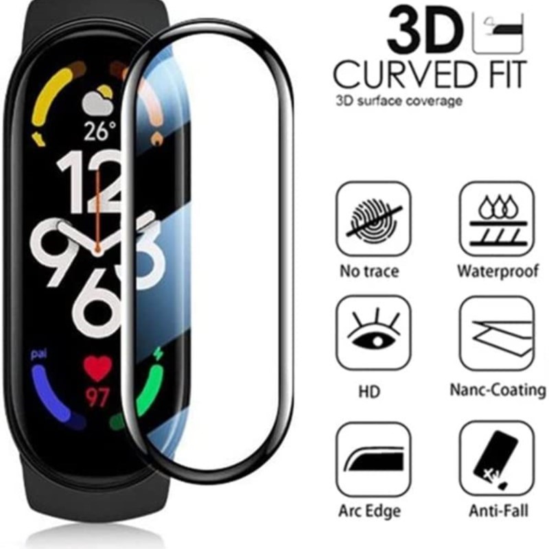 Smartwatch Band Accessories - Protector de pantalla completa 3D para