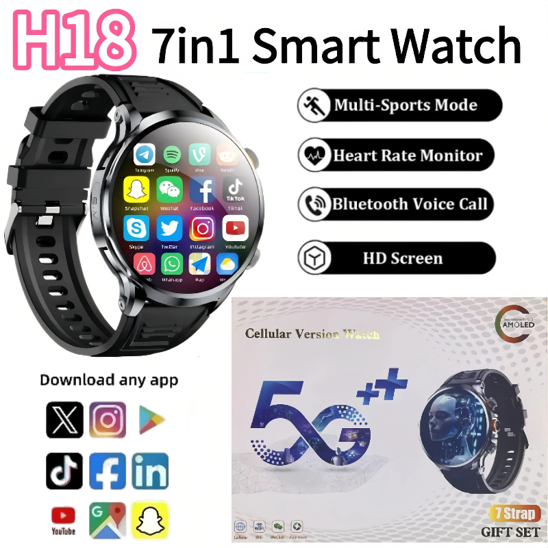 Smartwatch Store - Reloj Inteligente H18 con Android, 4G