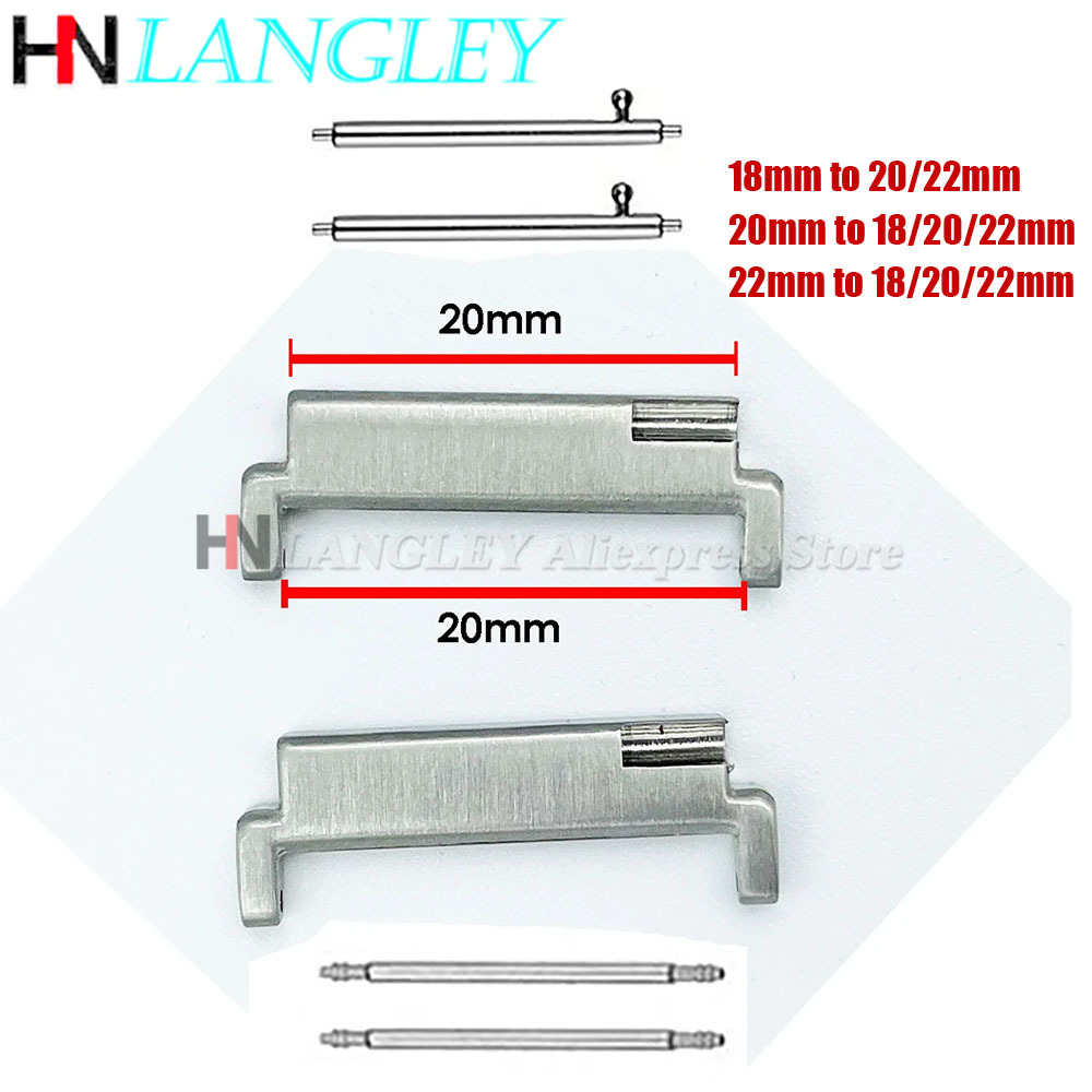 Watch Band Connector - 1 par de adaptadores de correa