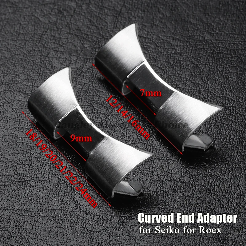 Watch Band Connector - Enlace de extremo curvado para conector