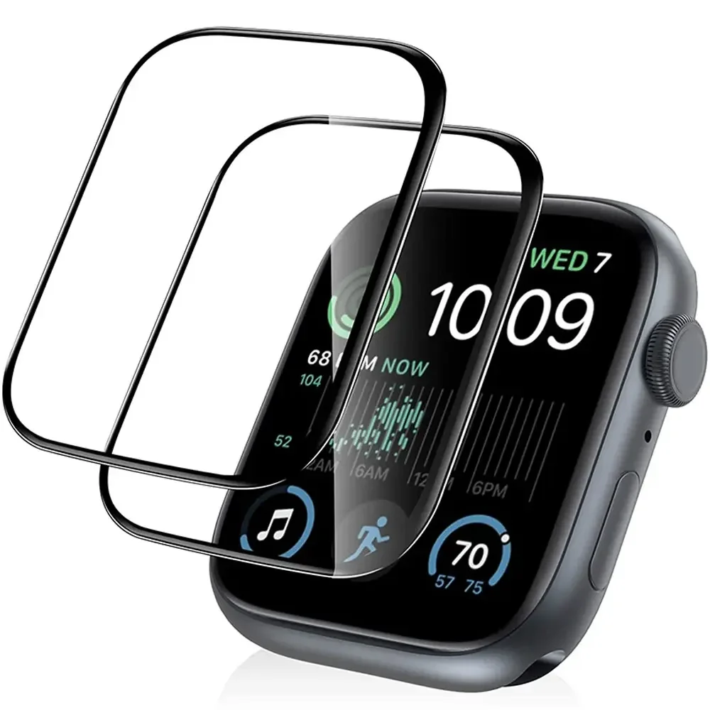 Apple Smartwatch Accessories - Protector de pantalla curvo completo para