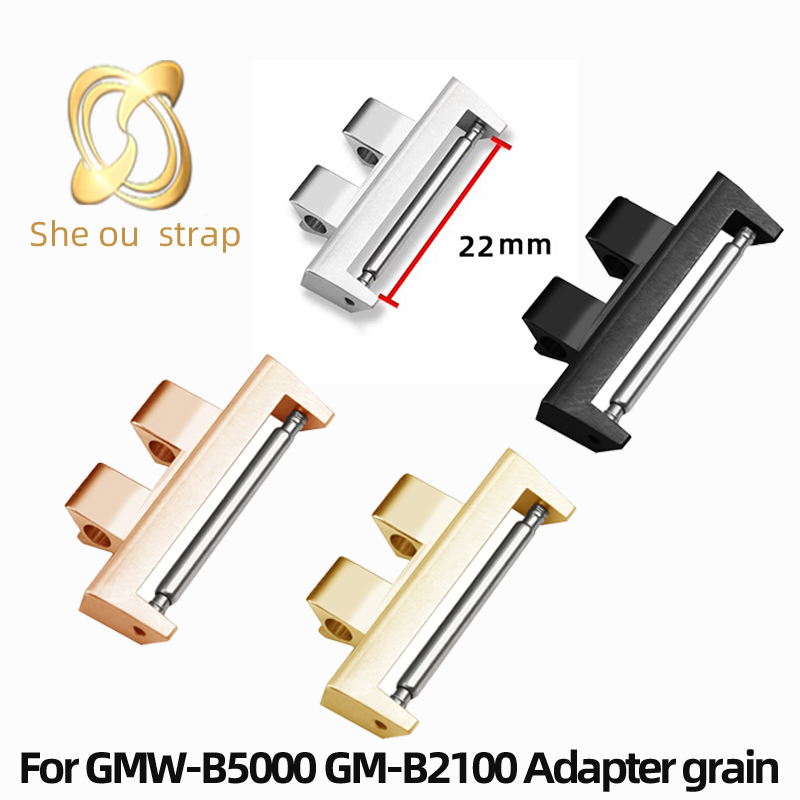 Watch Band Connector - Adaptador de acero inoxidable de 22mm,