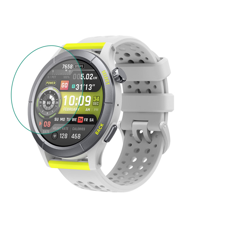Amazfit Smartwatch Accessories - Película protectora transparente HD de vidrio