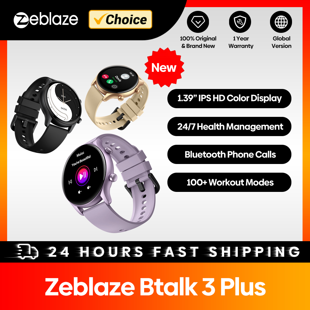 Smartwatch Faces - Zeblaze-reloj inteligente Btalk 3 Plus para