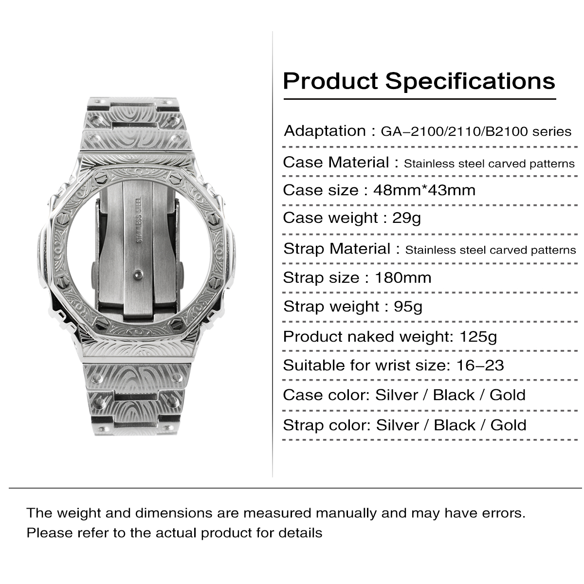 Adaptable al modelo GA-2100 21 - Smartwatch Store reseña y precio