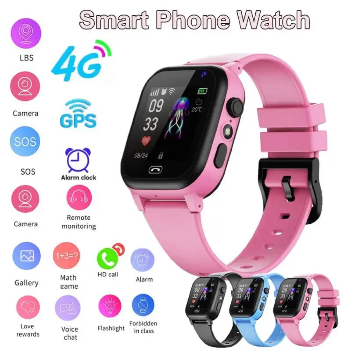 Reloj inteligente para niños 4 - Smartwatch Id reseña y precio