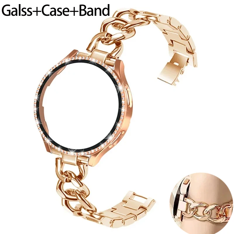 Funda ostentosa + pulsera para - Accessories For Galaxy Watch 5 reseña y precio