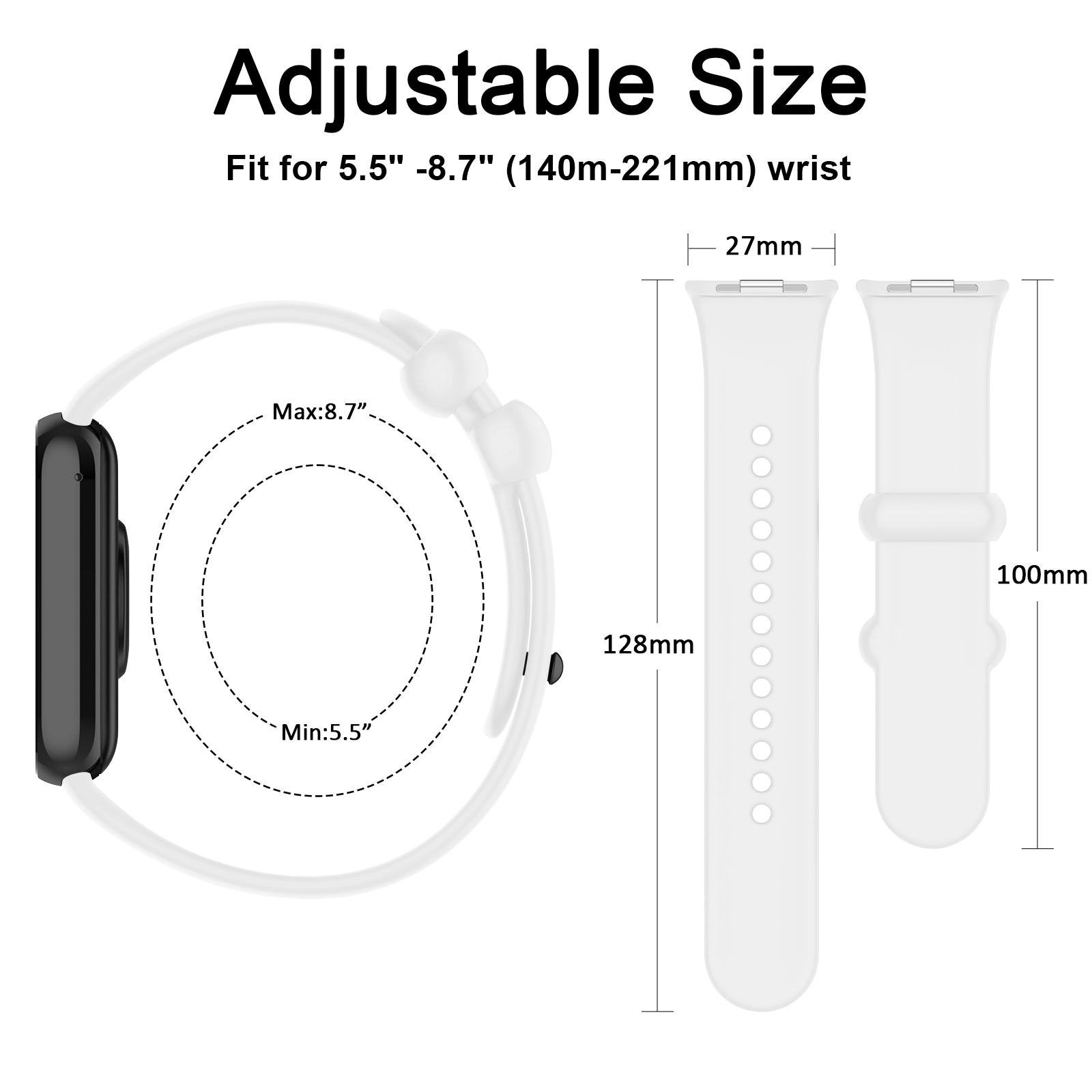 Correa de silicona para Xiaomi - Smartwatch Id reseña y precio