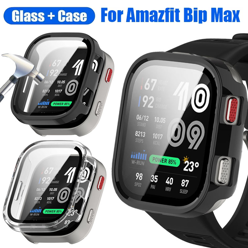 Vidrio templado + funda para A - Amazfit Smartwatch Accessories reseña y precio
