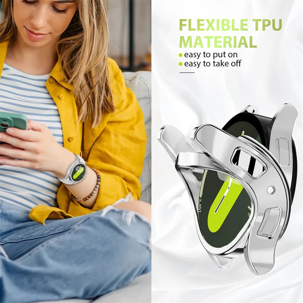 Nueva funda chapada de TPU par - Accessories For Galaxy Watch 5 reseña y precio