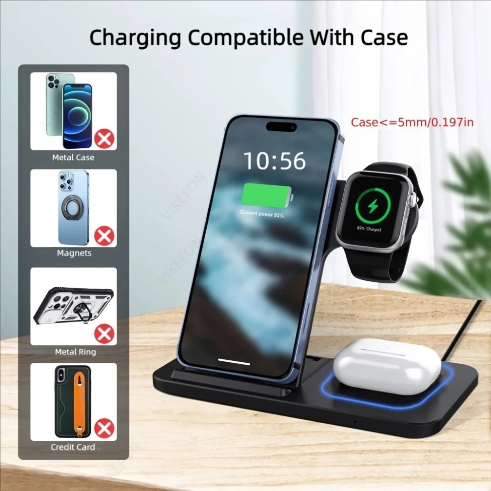 Estación de Carga Inalámbrica  - Wireless Charger Watch reseña y precio