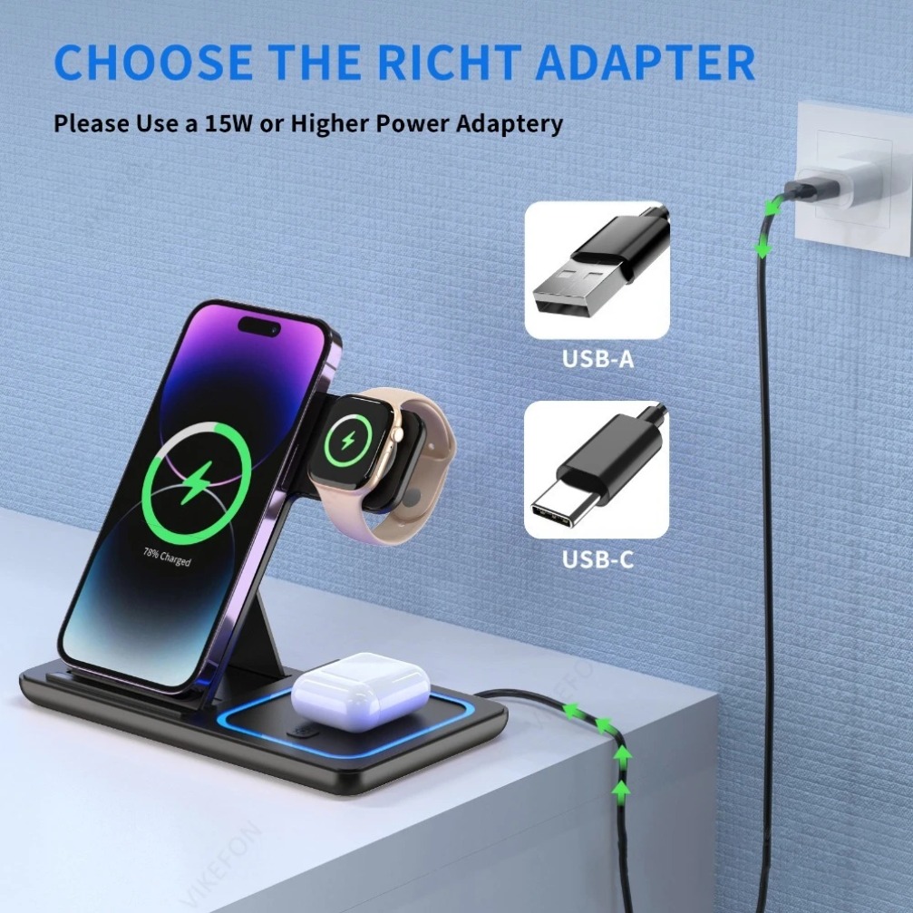 Estación de Carga Inalámbrica  - Wireless Charger Watch reseña y precio