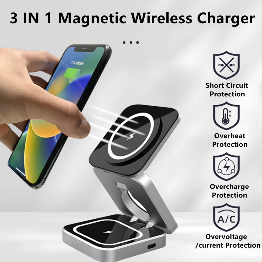 Estación de carga rápida de ca - Wireless Charger Watch reseña y precio