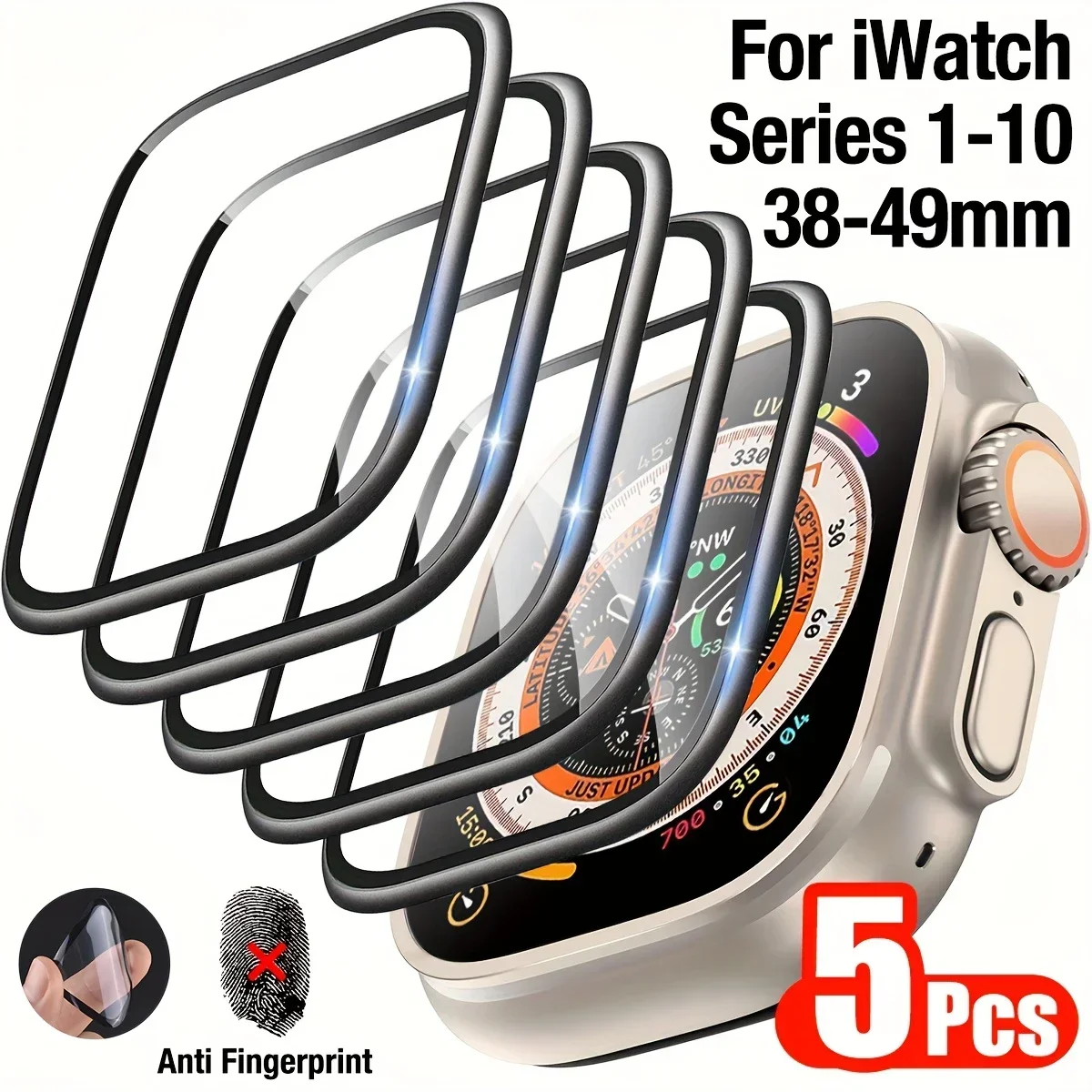 1-5 uds película antiarañazos  - Apple Smartwatch Accessories reseña y precio