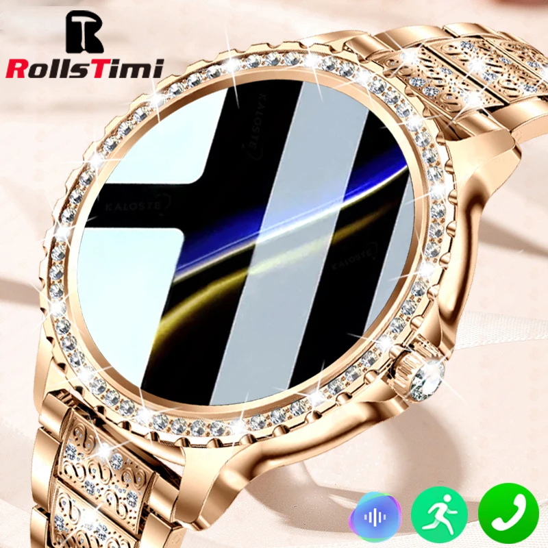Reloj inteligente dorado de lu - Smartwatch Faces reseña y precio