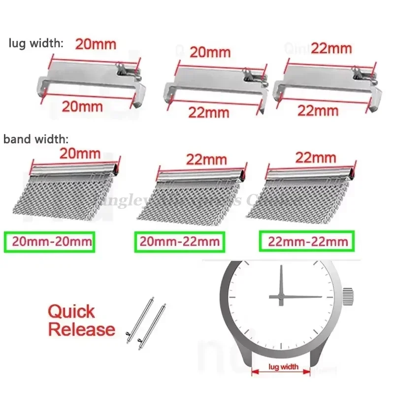Adaptadores de correa de reloj - Watch Band Connector reseña y precio